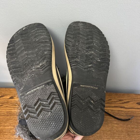 Sorel Womens Joan of Arctic Black Waterproof Leather Snow Boots LL5115-011 Sz 10 - Picture 9 of 13